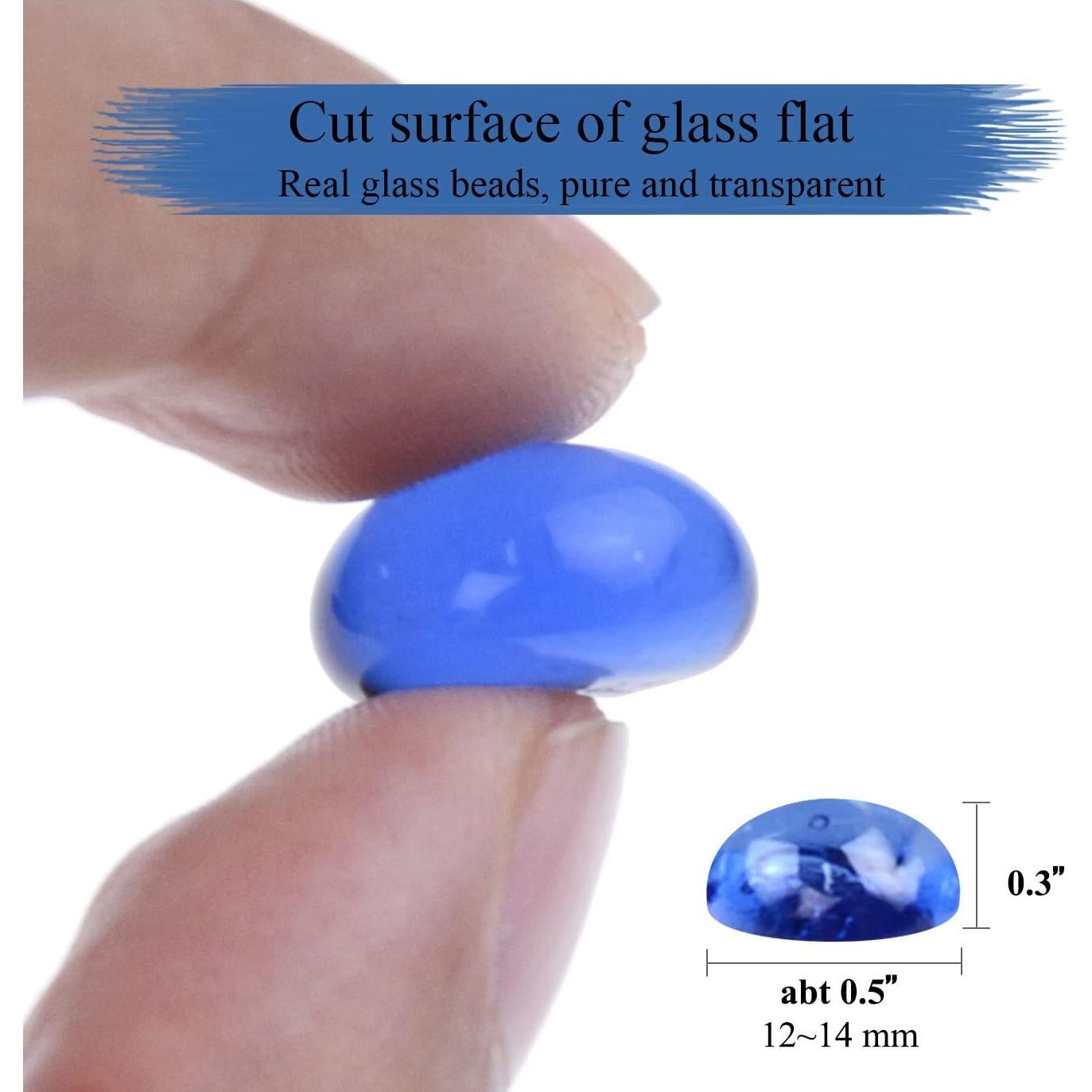 Gemas de Vidrio KINGOU 14-16 mm para Decoración y Manualidades