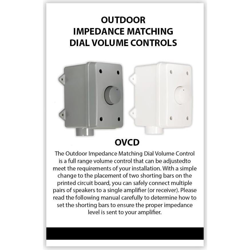 Controles de Volumen al Aire Libre Theater Solutions OVCDW