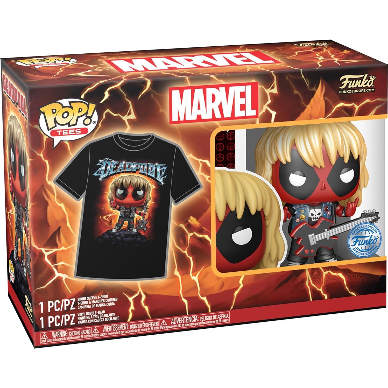 Figura Coleccionable Funko Pop! Deadpool + Camiseta Unisex