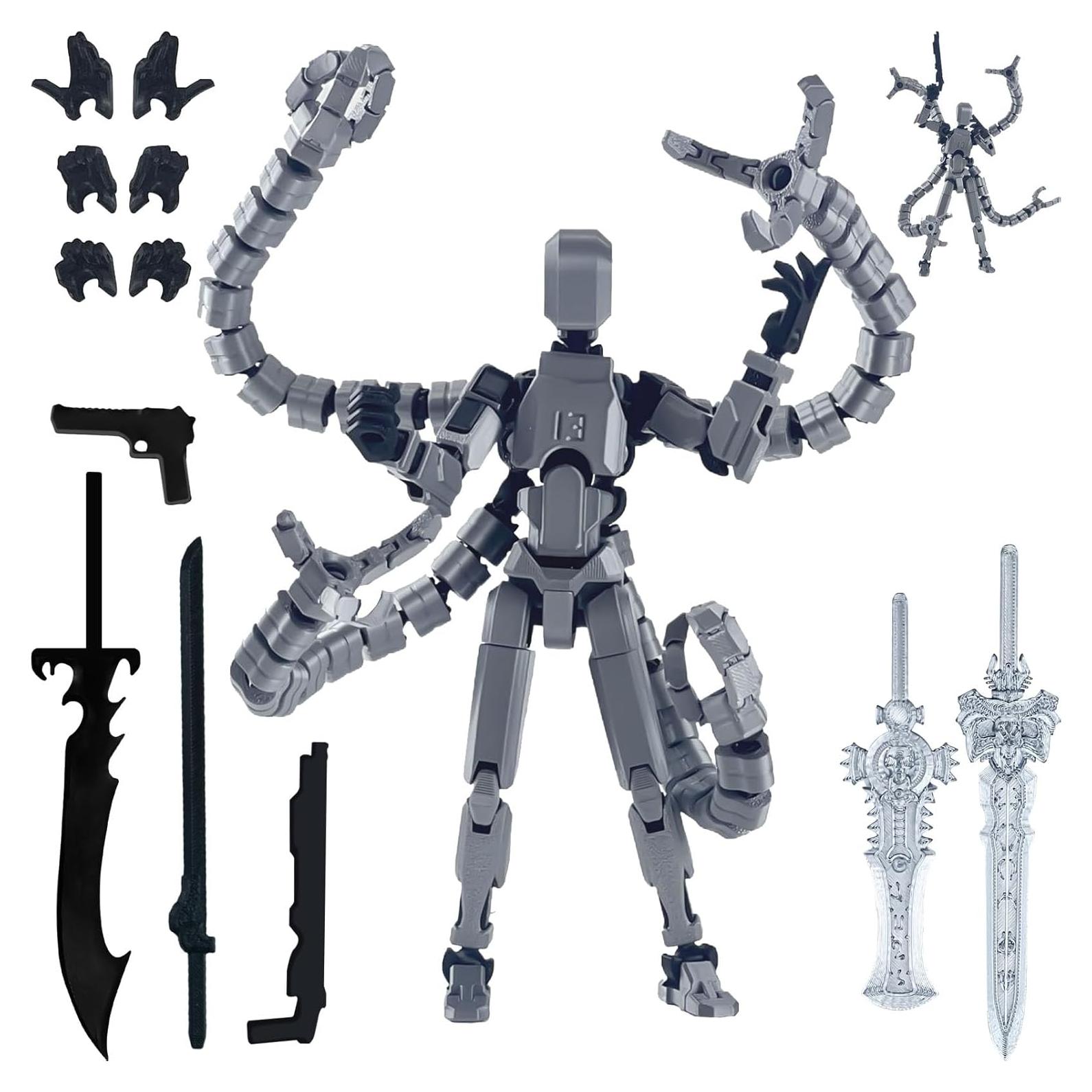 Figura de Acción T13 PkghoKids Articulada 18.29cm Gris