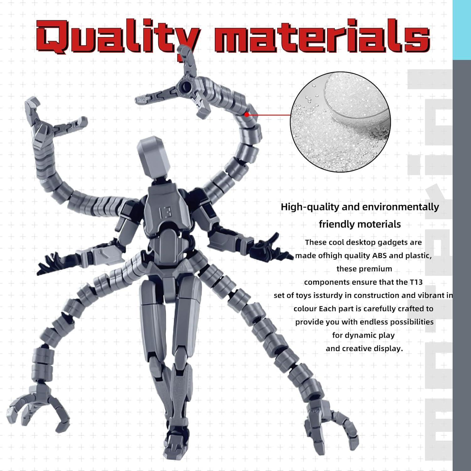 Figura de Acción T13 PkghoKids Articulada 18.29cm Gris