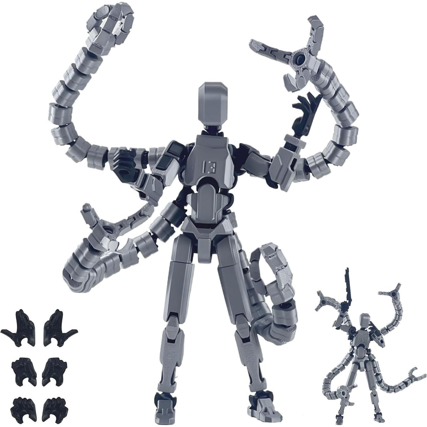 Figura de Acción T13 PkghoKids Articulada 18.29cm Gris