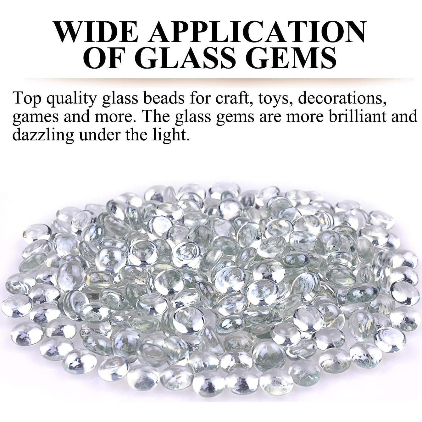 Gemas de Vidrio Planas KINGOU 15-16 mm para Decoración