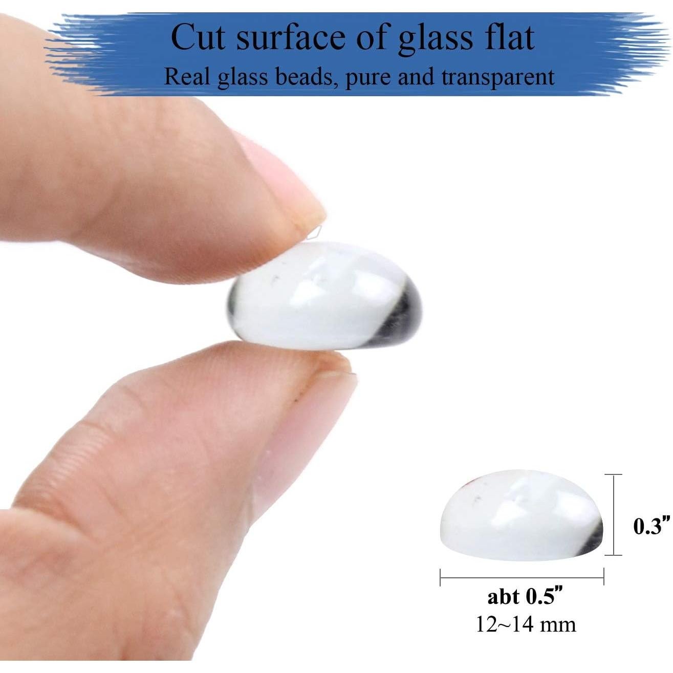 Gemas de Vidrio Planas KINGOU 15-16 mm para Decoración