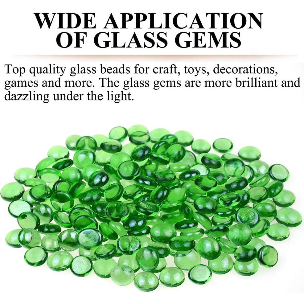 Gemas de Vidrio KINGOU 14-16 mm para Decoración y Juegos