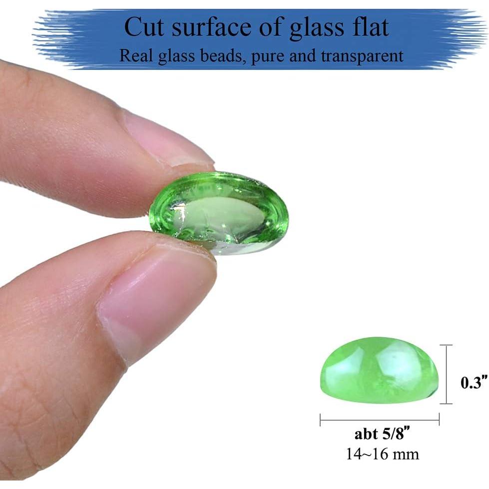 Gemas de Vidrio KINGOU 14-16 mm para Decoración y Juegos