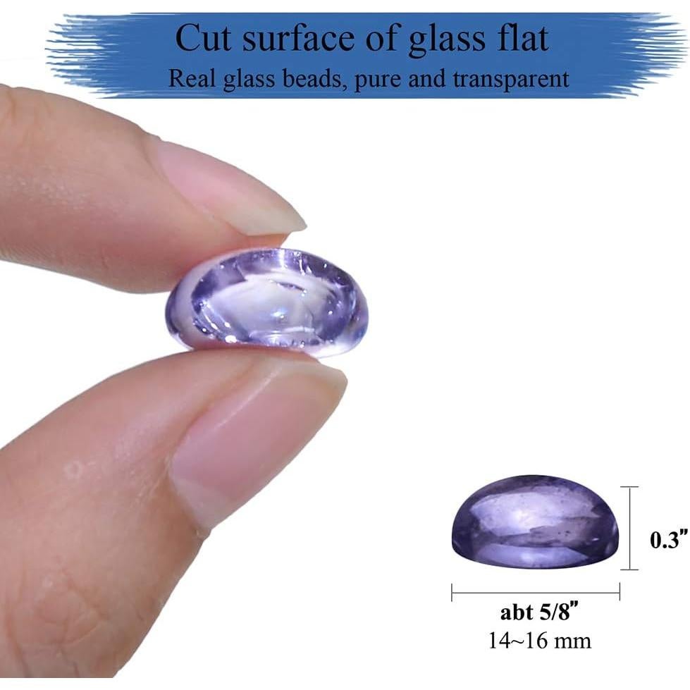 Gemas de Vidrio KINGOU 14-16 mm para Decoración y Manualidades