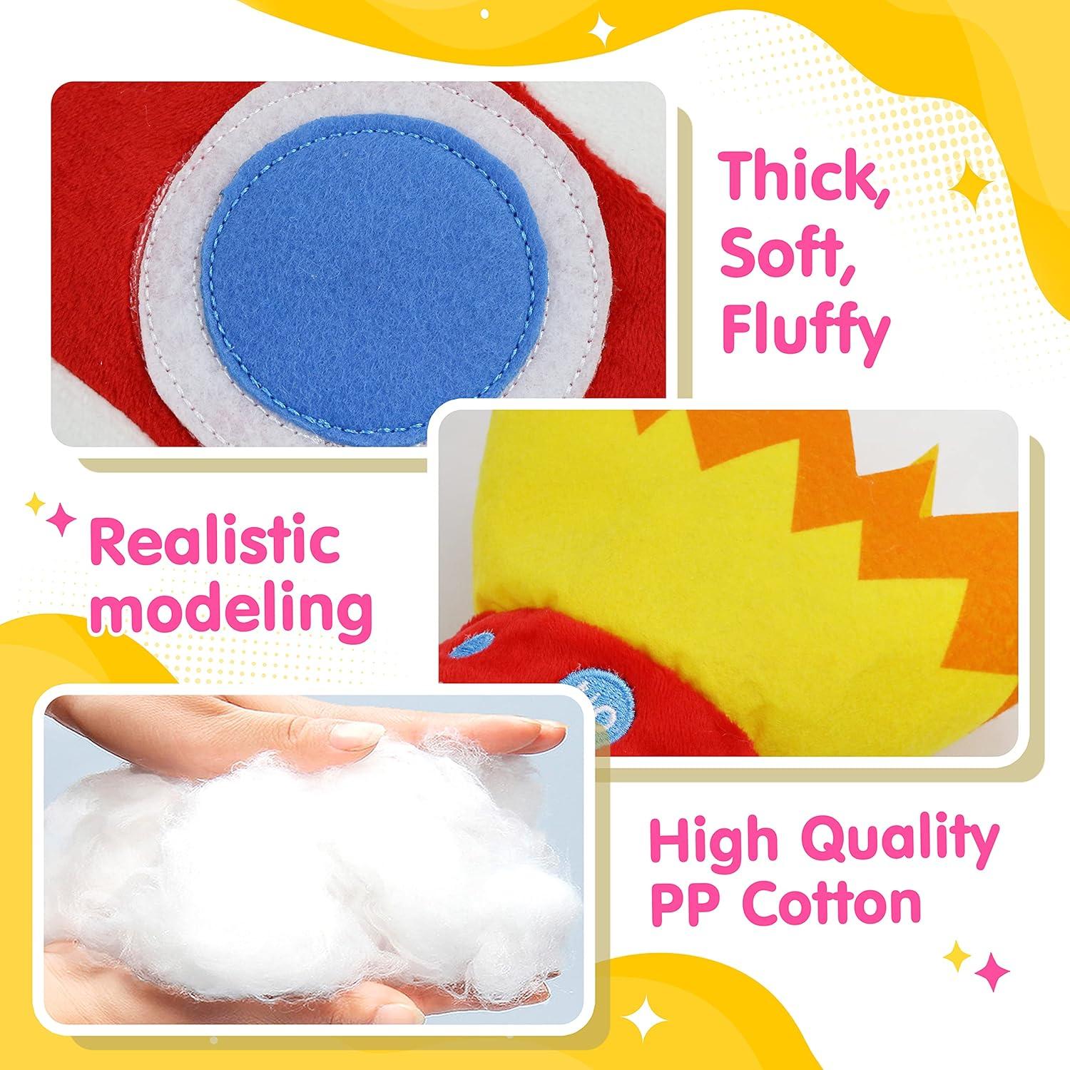 Juguete de Peluche Cohete Rojo BSTAOFY con Luz LED 36.8 cm