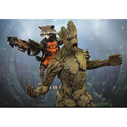 Hot Toys 1/6 MMS254 - Set Rocket y Groot Guardianes de la Galaxia
