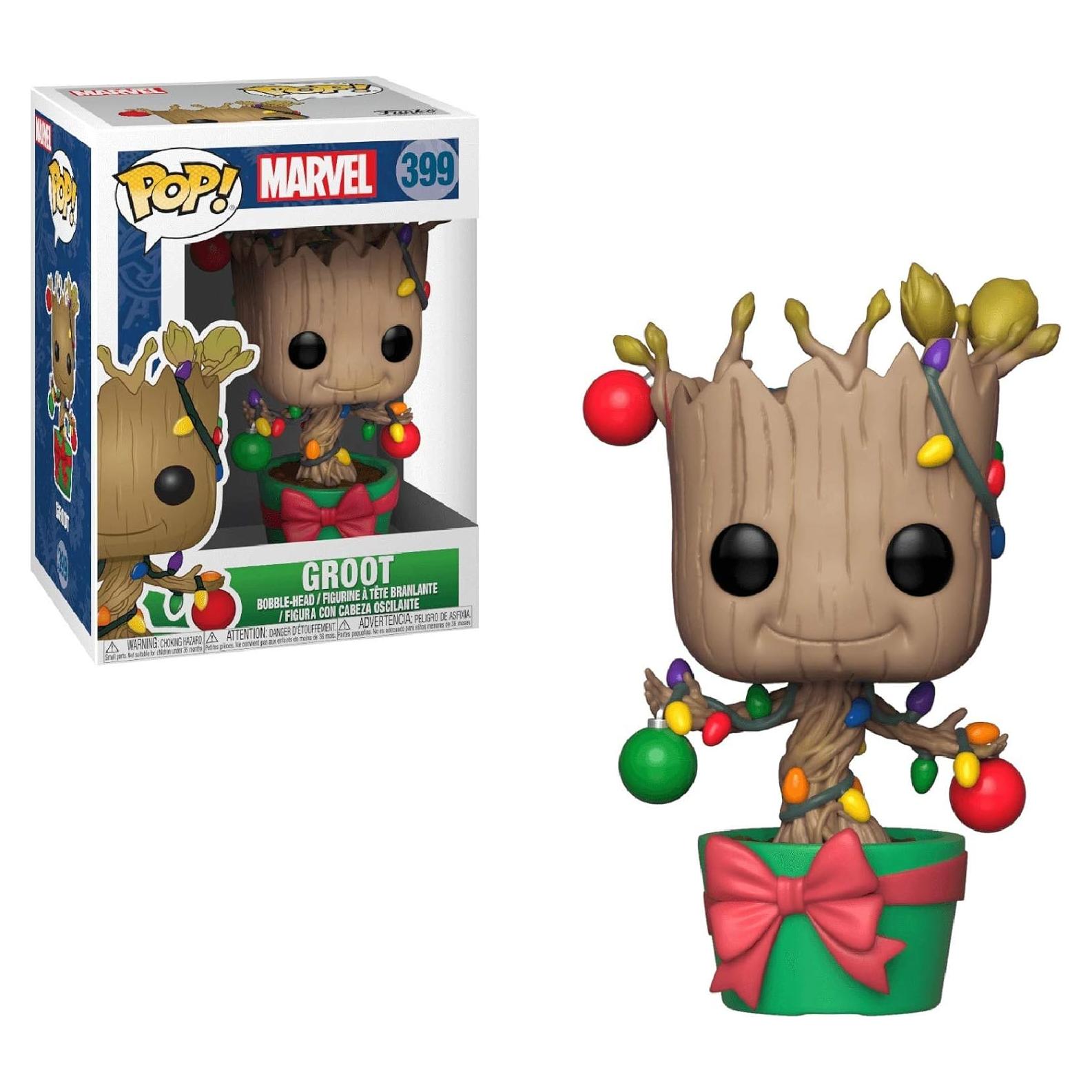 Funko Pop Groot Vacaciones Guardianes de la Galaxia 9.5 cm