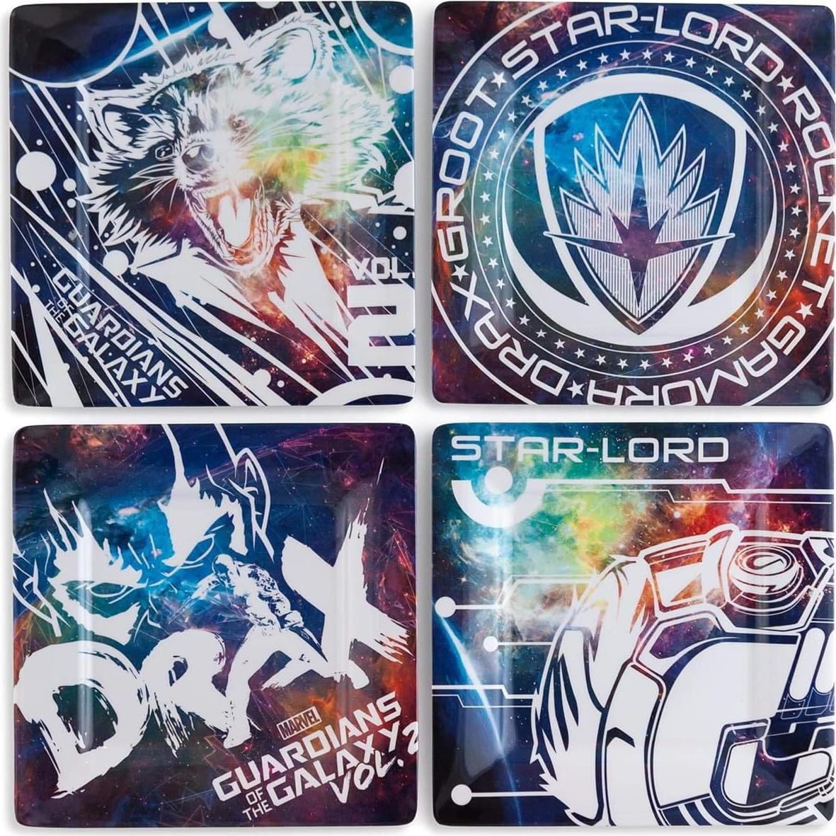 Juego de Platos de Plástico Guardianes de la Galaxia - 4 Piezas 20.32 cm