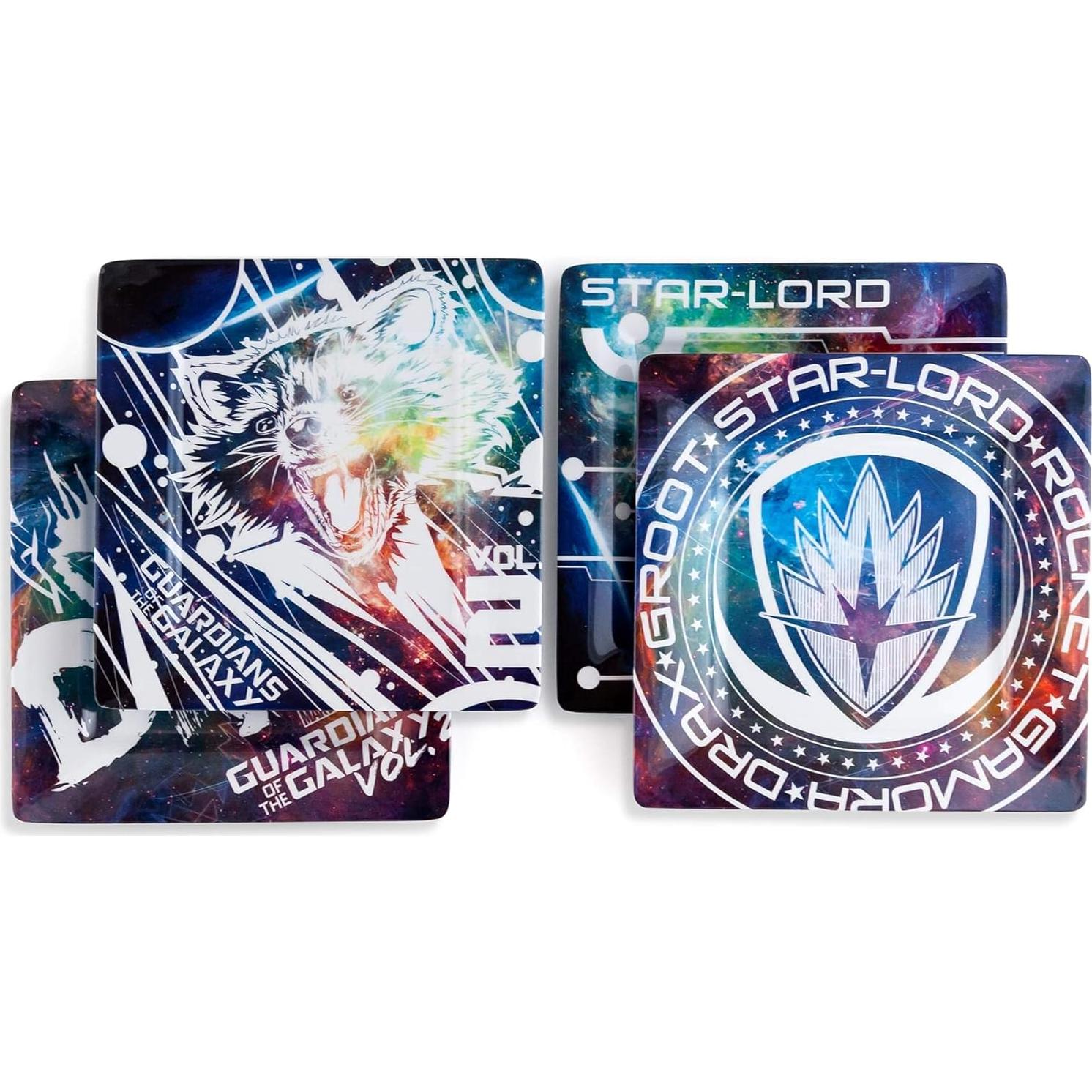 Juego de Platos de Plástico Guardianes de la Galaxia - 4 Piezas 20.32 cm