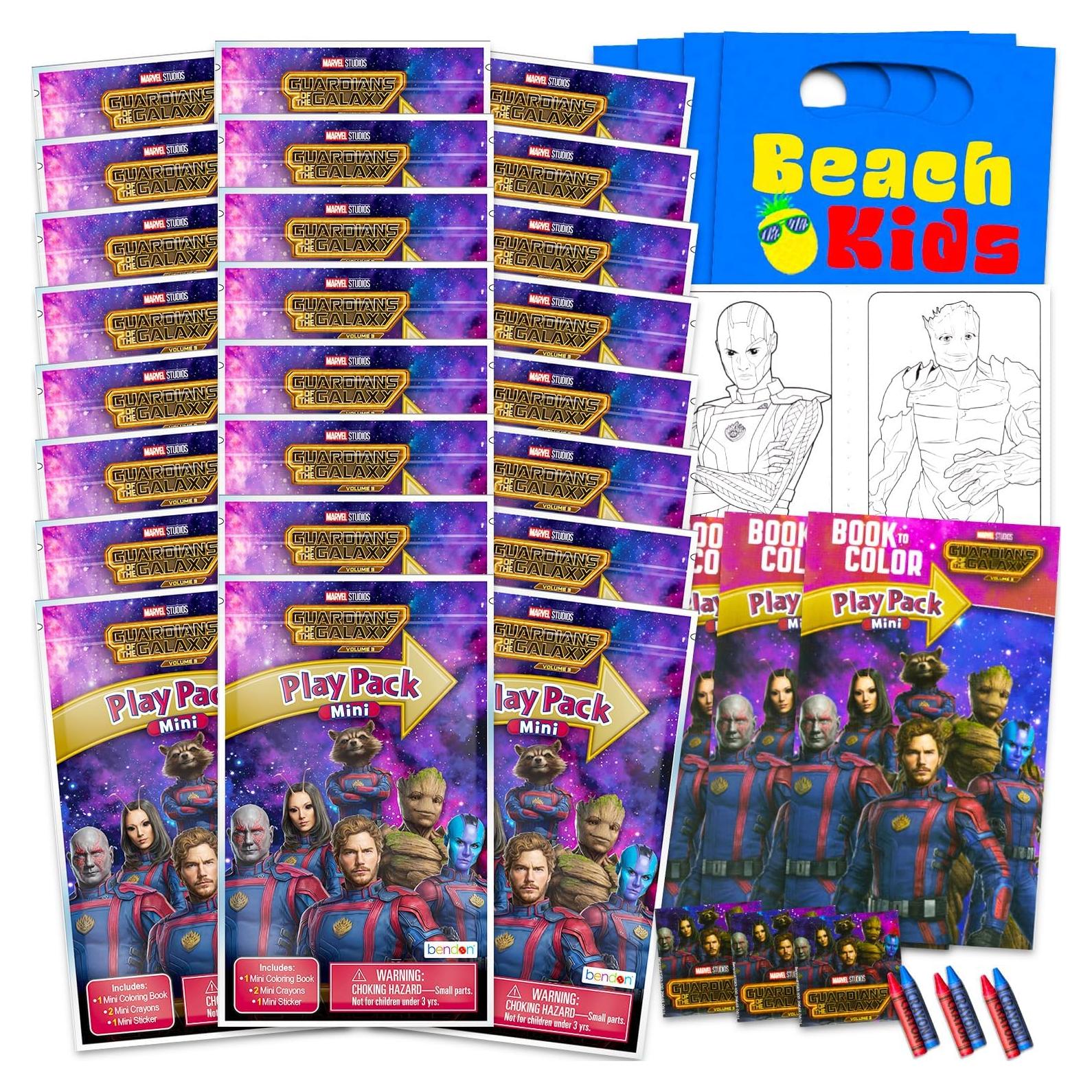 Conjunto de Mini Regalos de Fiesta Marvel Guardianes 24 Piezas