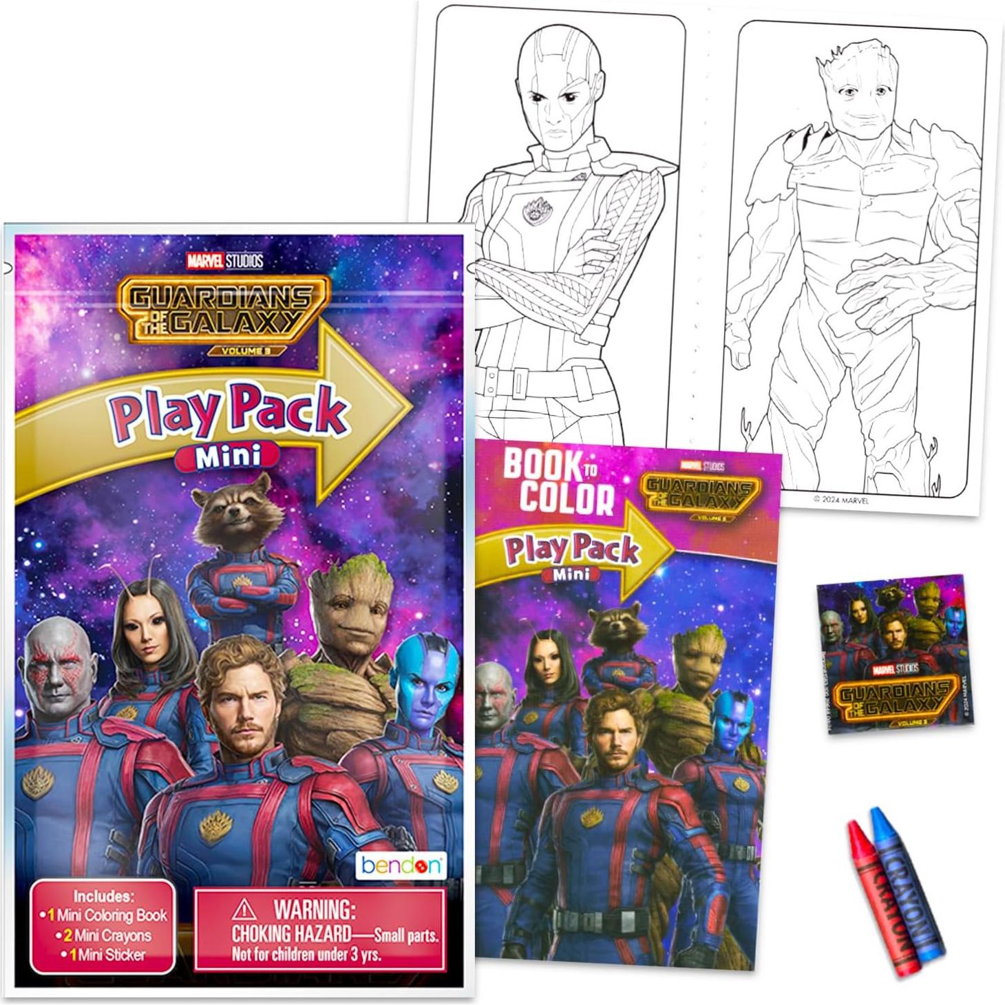 Conjunto de Mini Regalos de Fiesta Marvel Guardianes 24 Piezas