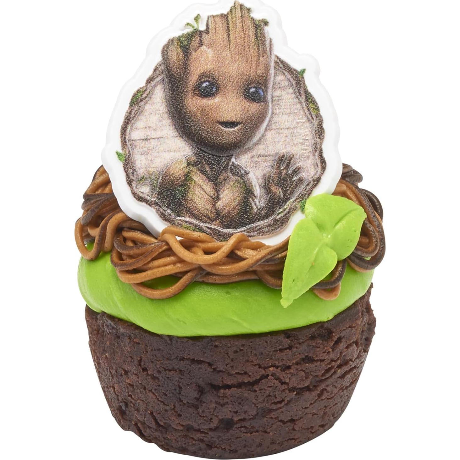 Anillos de Cupcake Groot DecoPac - 24 Decoraciones Apto Alimentos