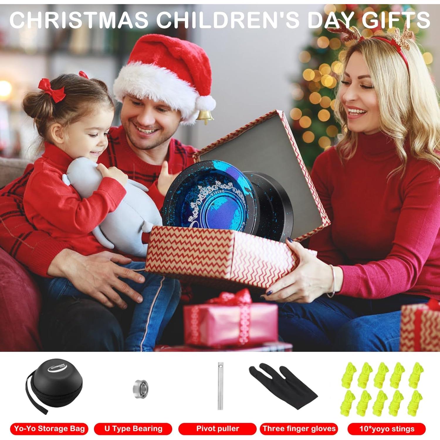 Yo-Yo Metálico WATIEOBOO R8 con 10 Cuerdas y Estuche