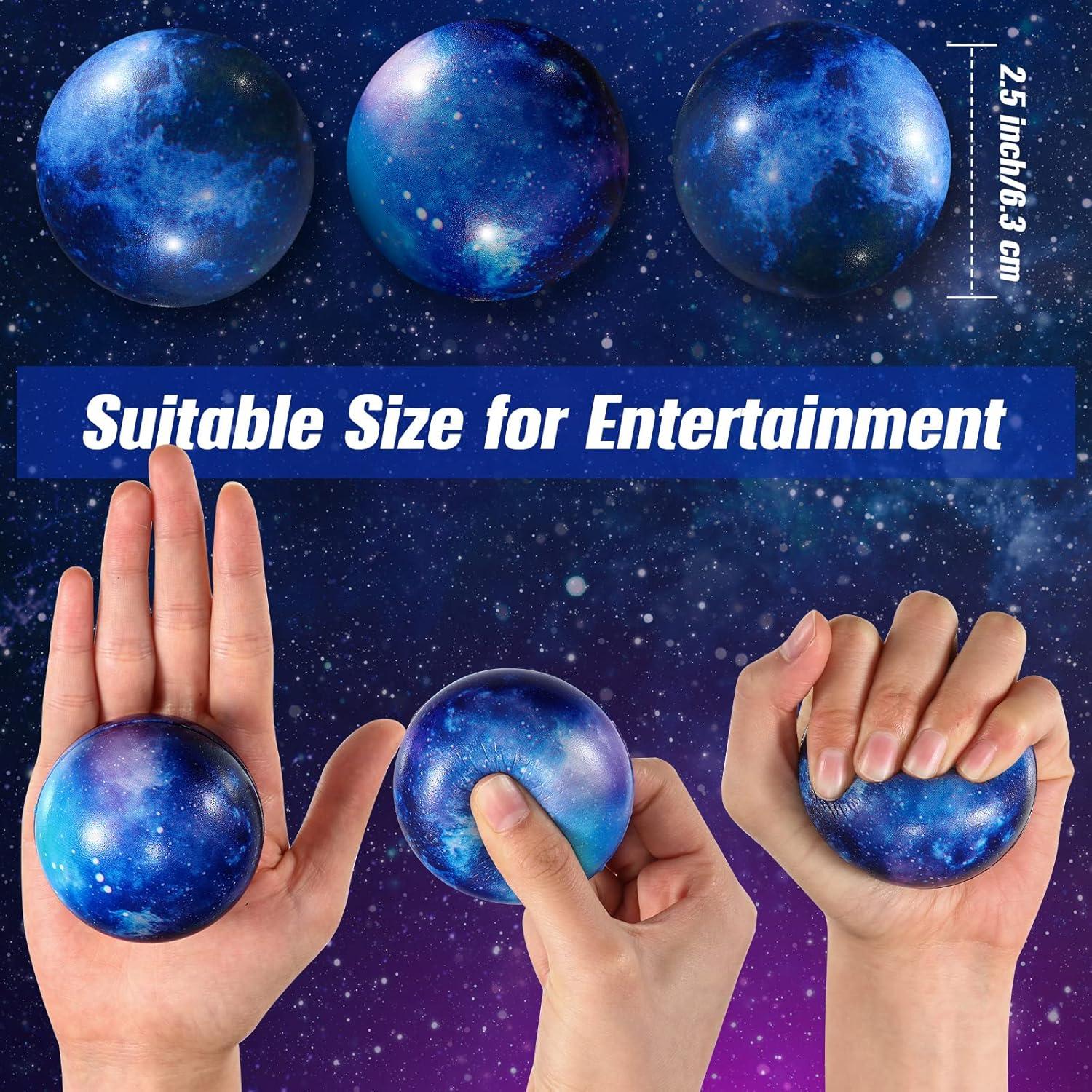 30 Pelotas Antiestrés Galácticas Zhanmai 6.3 cm con Bolsa