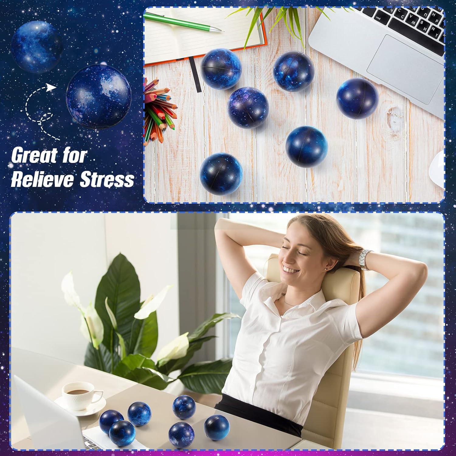 30 Pelotas Antiestrés Galácticas Zhanmai 6.3 cm con Bolsa