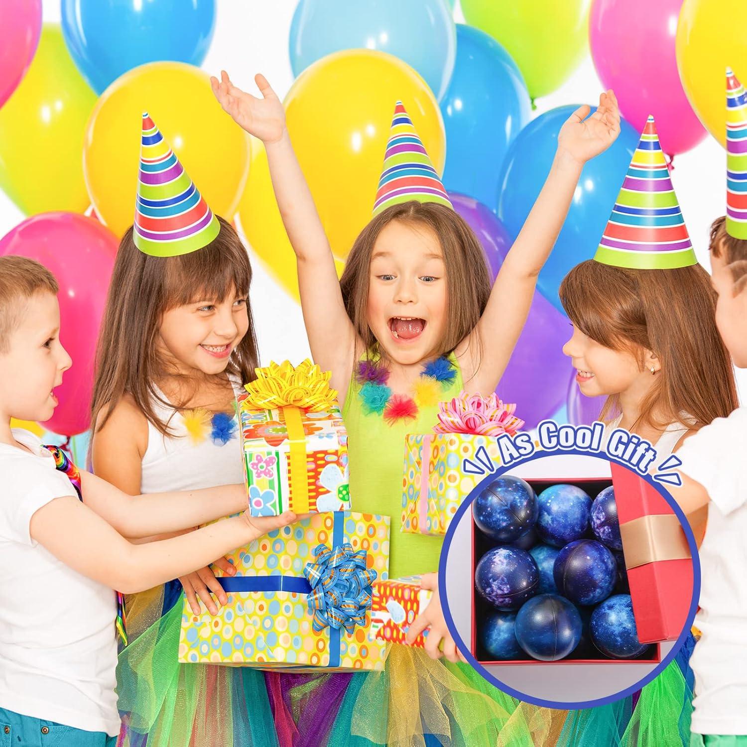 30 Pelotas Antiestrés Galácticas Zhanmai 6.3 cm con Bolsa