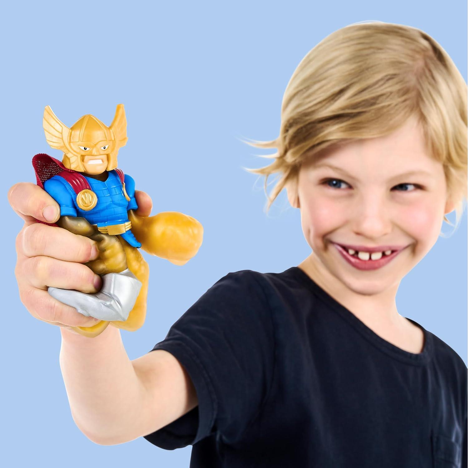 Figura de Juguete Marvel Goo Jit Zu Thor 10.6cm Aplasta Núcleo