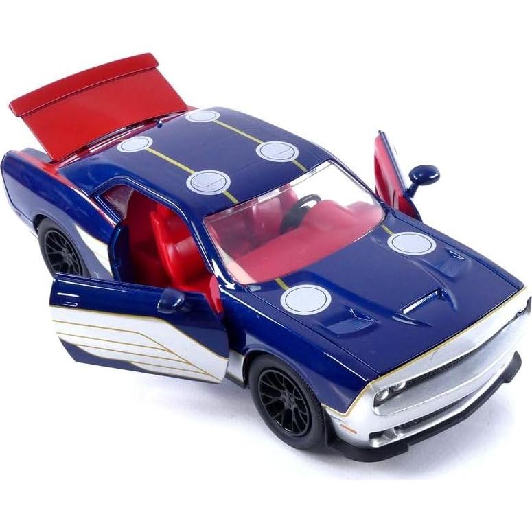 Coche de metal fundido Jada Toys Dodge Challenger SRT Hellcat 2015 con figura de Thor
