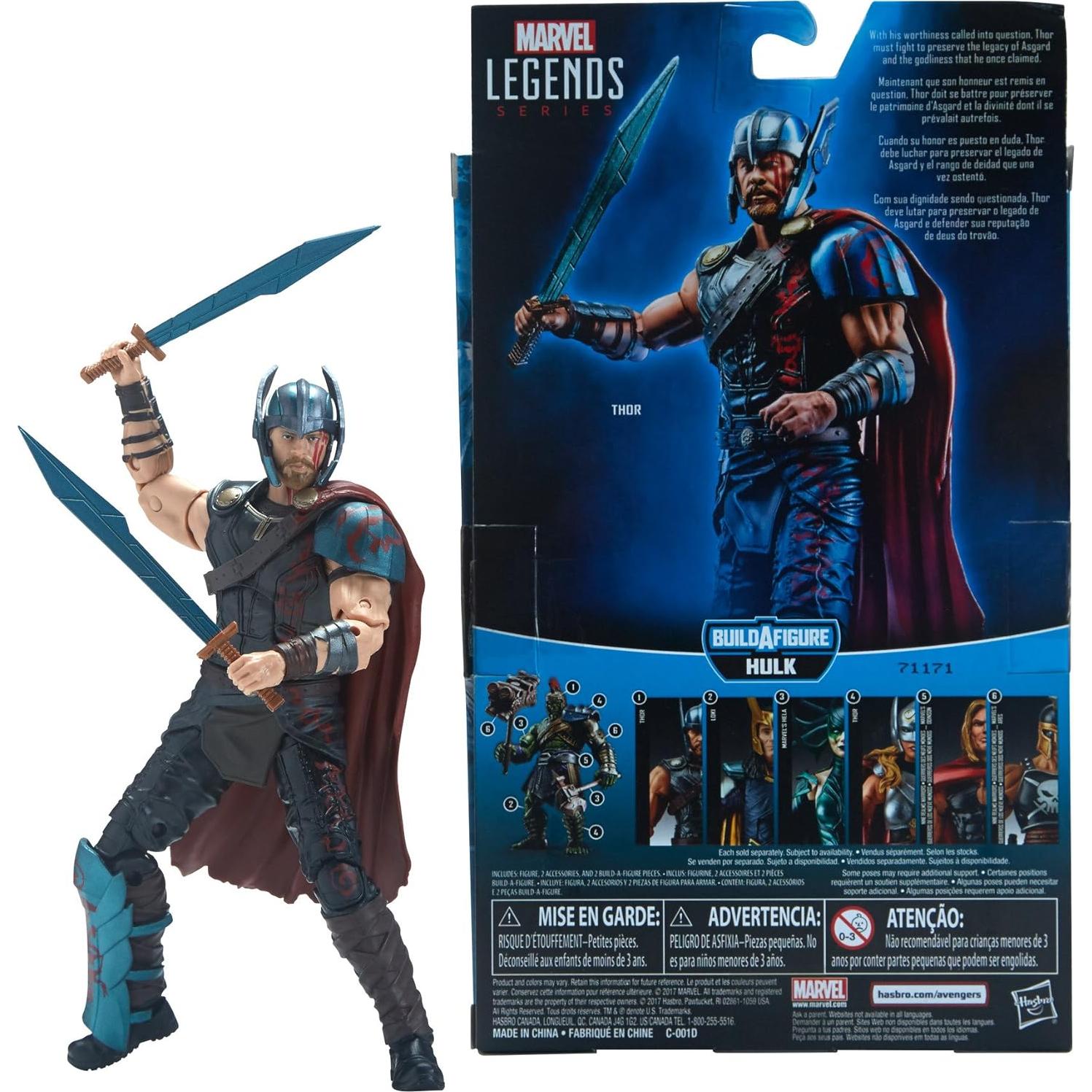 Figura Thor Marvel Legends 15.24 cm Hasbro con accesorios
