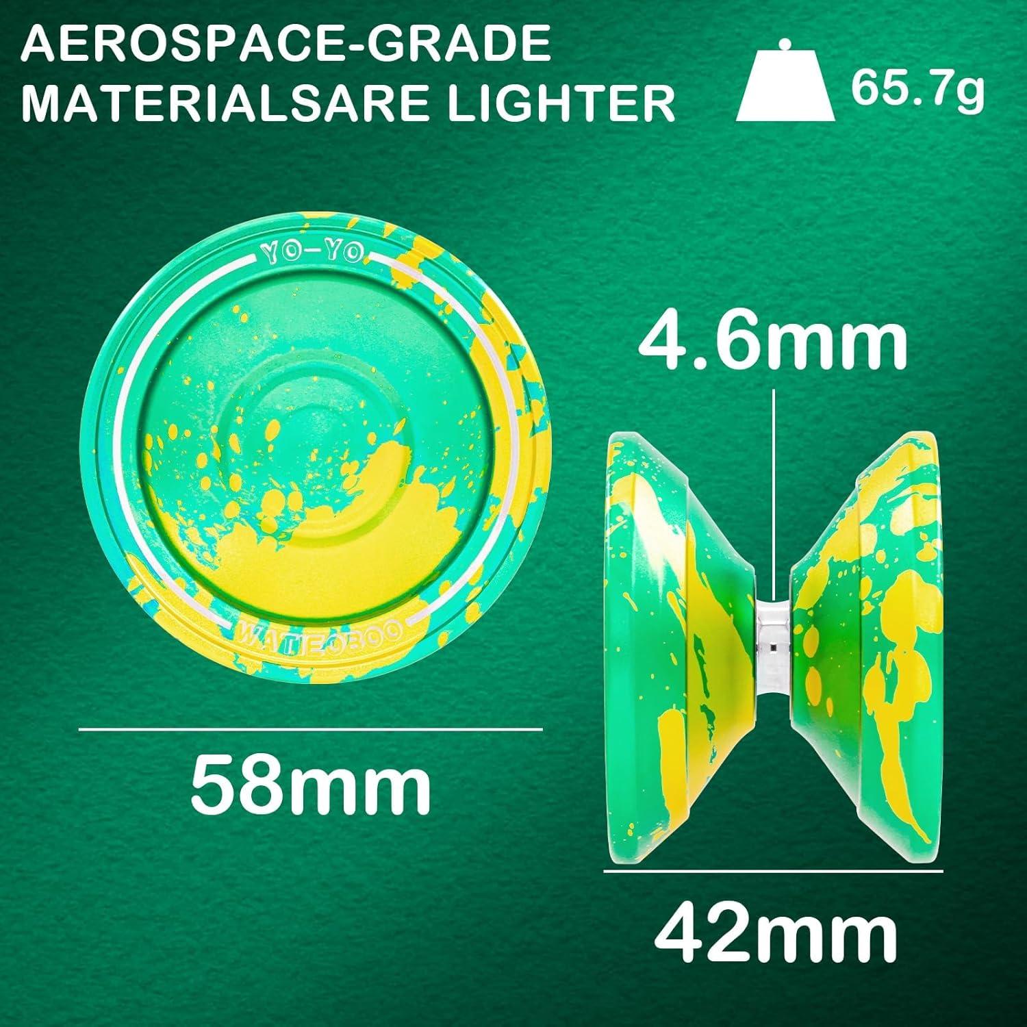 Yoyo Profesional WATIEOBOO M18 Metálico para Niños y Adultos