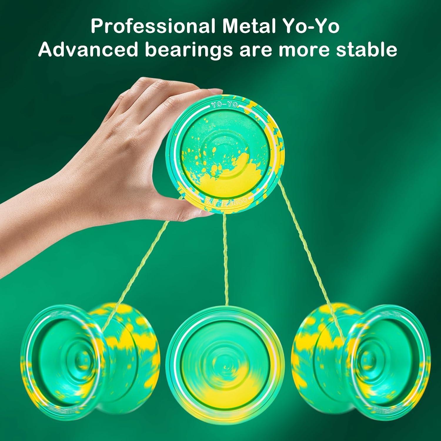 Yoyo Profesional WATIEOBOO M18 Metálico para Niños y Adultos