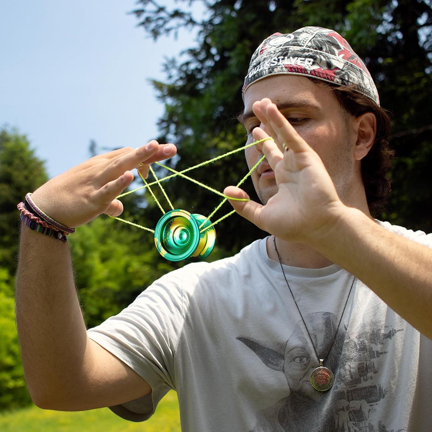 Yoyo Profesional WATIEOBOO M18 Metálico para Niños y Adultos