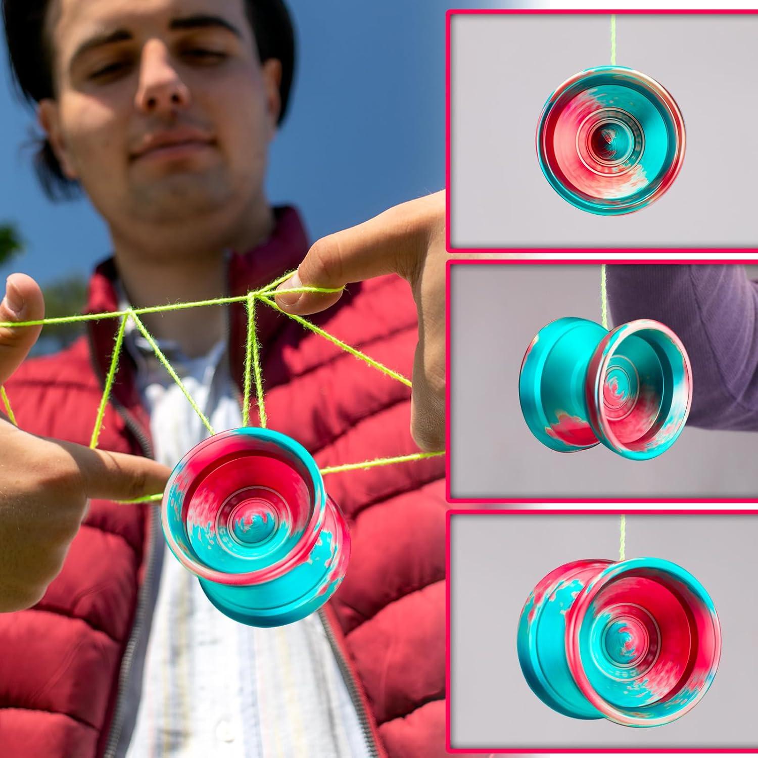 Yoyo Profesional WATIEOBOO M18 Metal con 10 Cuerdas