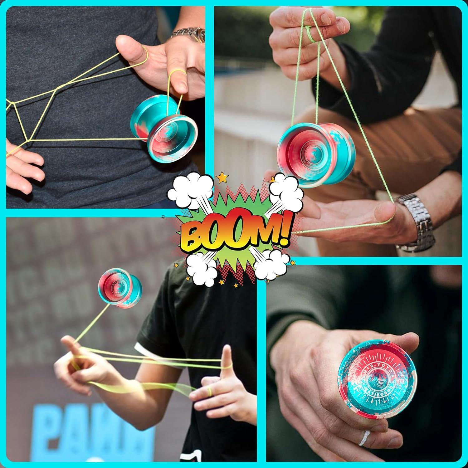 Yoyo Profesional WATIEOBOO M18 Metal con 10 Cuerdas