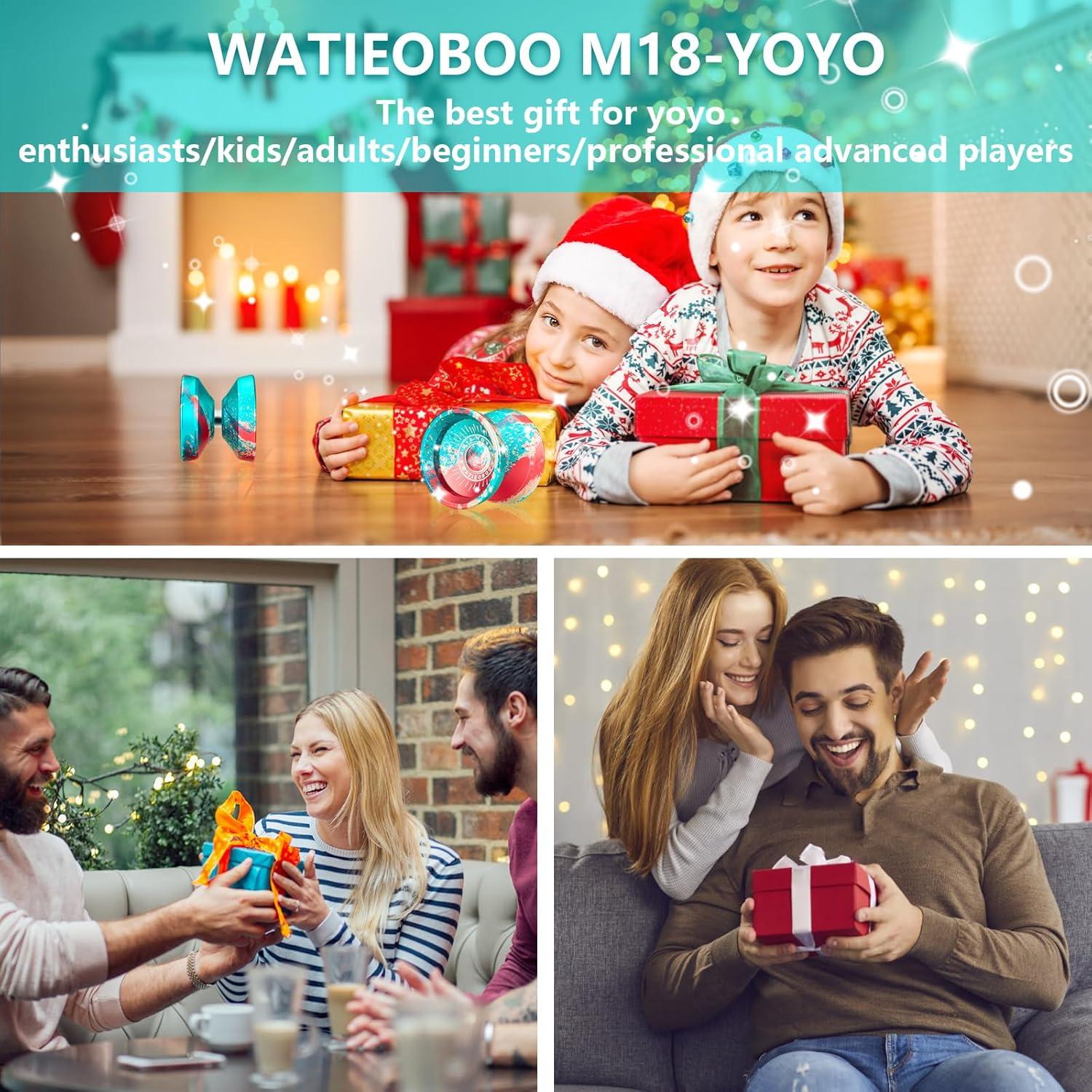 Yoyo Profesional WATIEOBOO M18 Metal con 10 Cuerdas