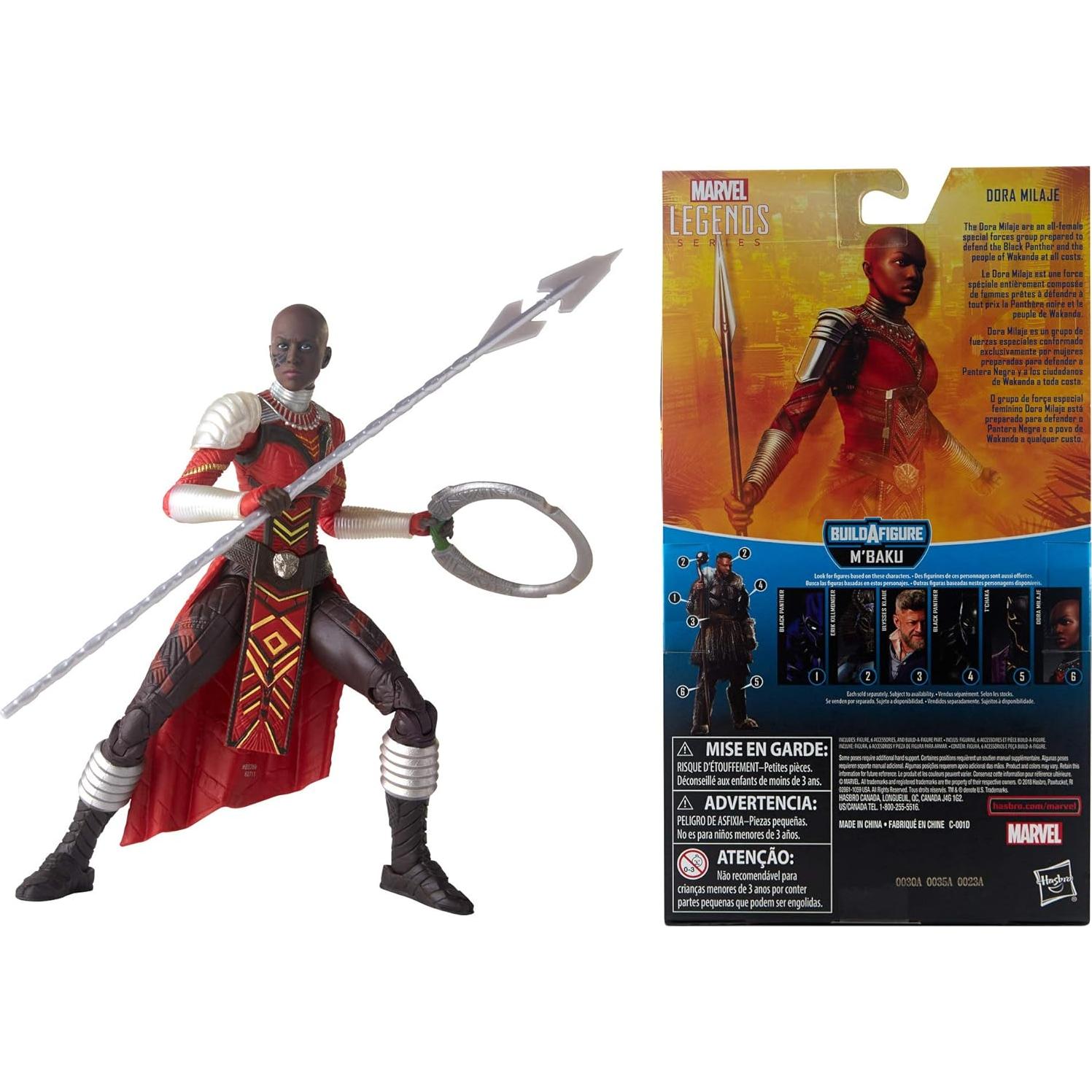 Figura de acción Dora Milaje Marvel Legends 15 cm Hasbro