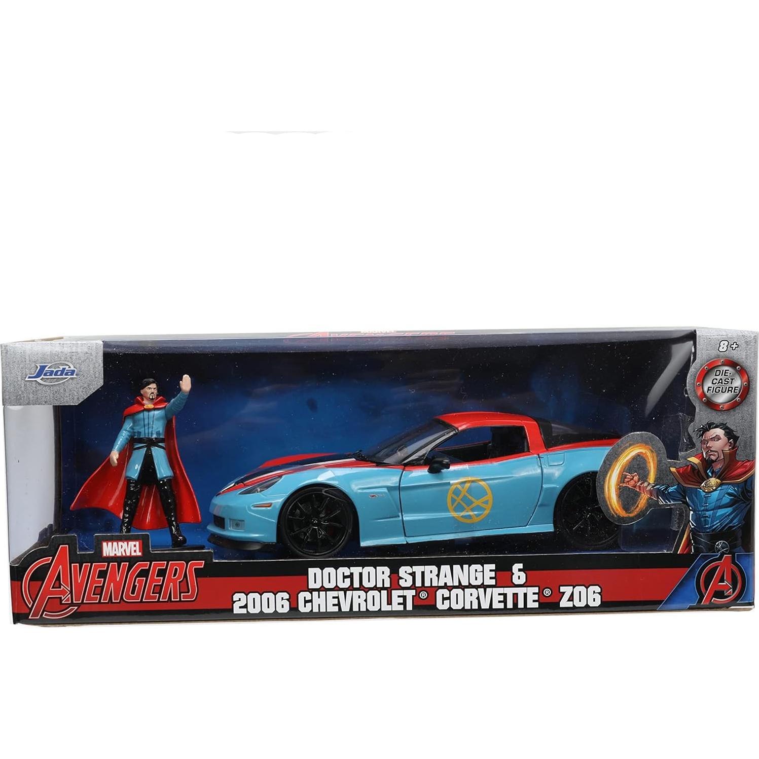 Coche de Fundición Jada Toys Doctor Strange 2006 Chevy Corvette