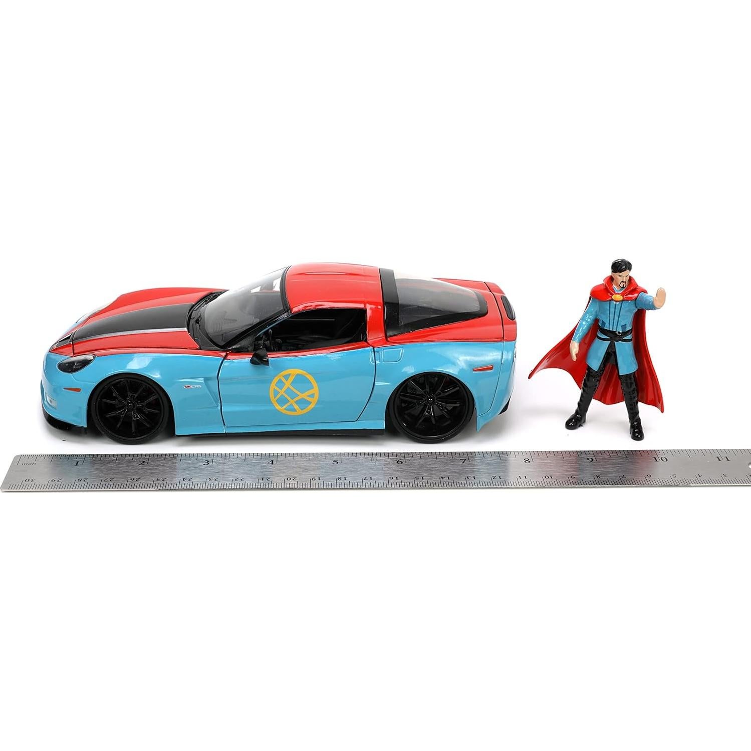 Coche de Fundición Jada Toys Doctor Strange 2006 Chevy Corvette