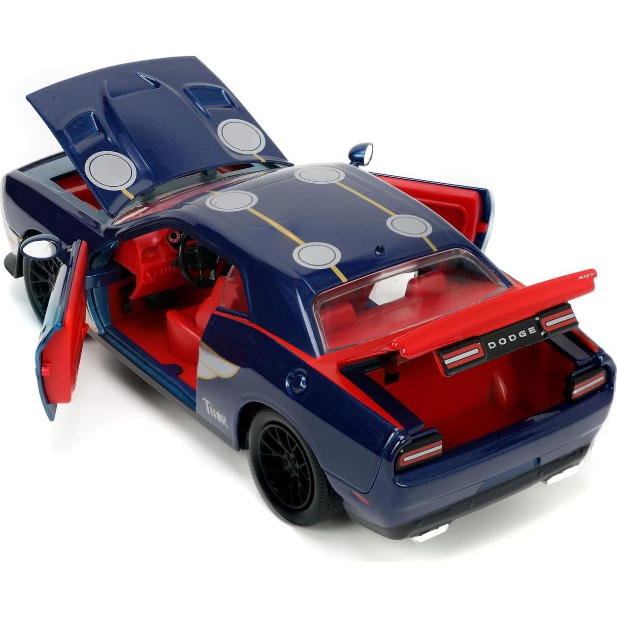 Dodge Challenger SRT8 Hellcat 2015 Jada con figura Thor 6.99 cm