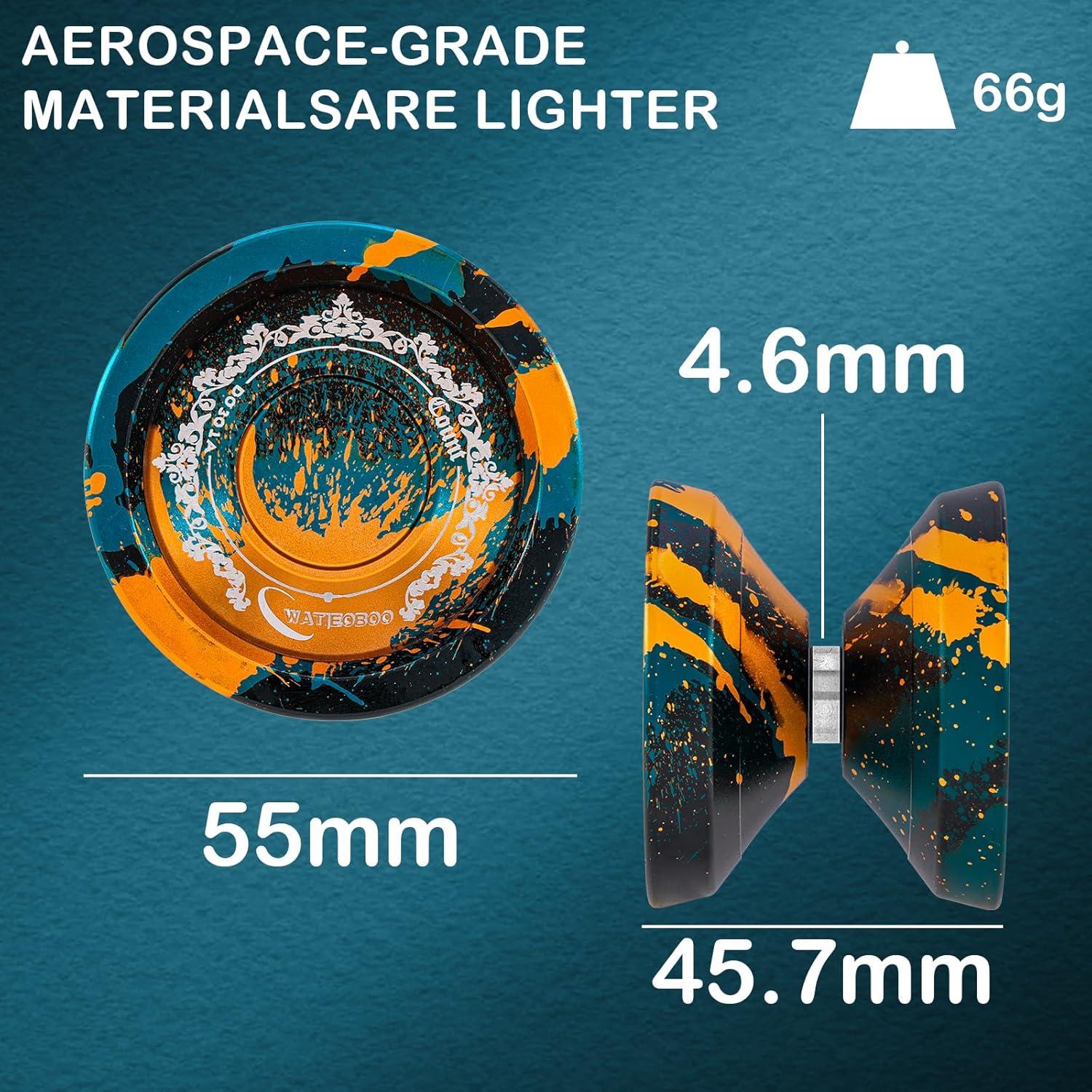 Yo-yo Profesional WATIEOBOO de Metal con Accesorios