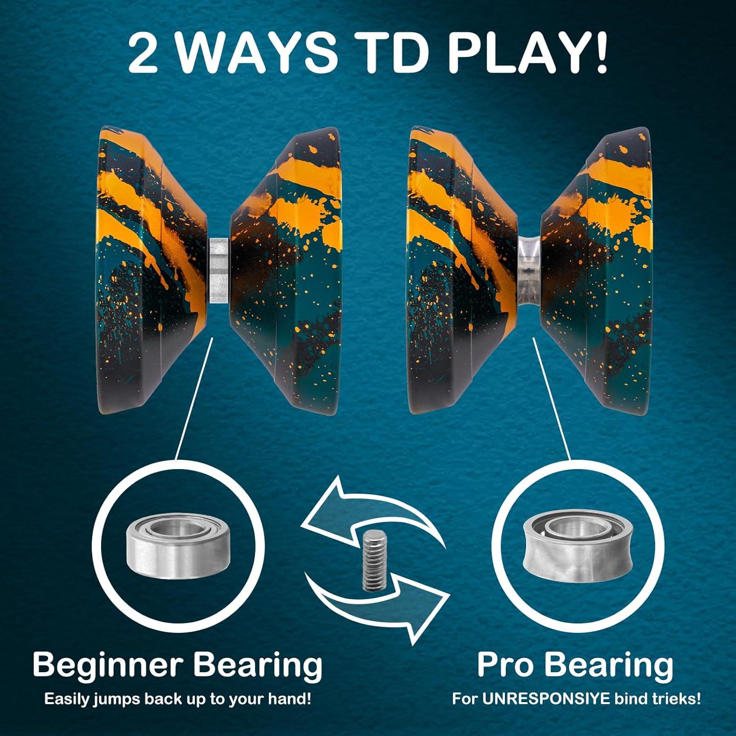 Yo-yo Profesional WATIEOBOO de Metal con Accesorios