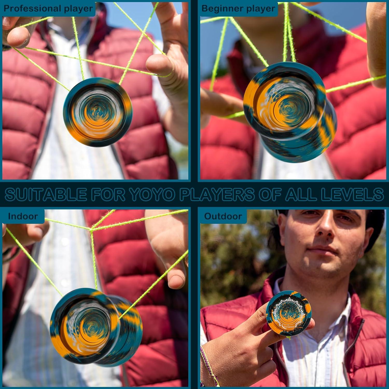 Yo-yo Profesional WATIEOBOO de Metal con Accesorios