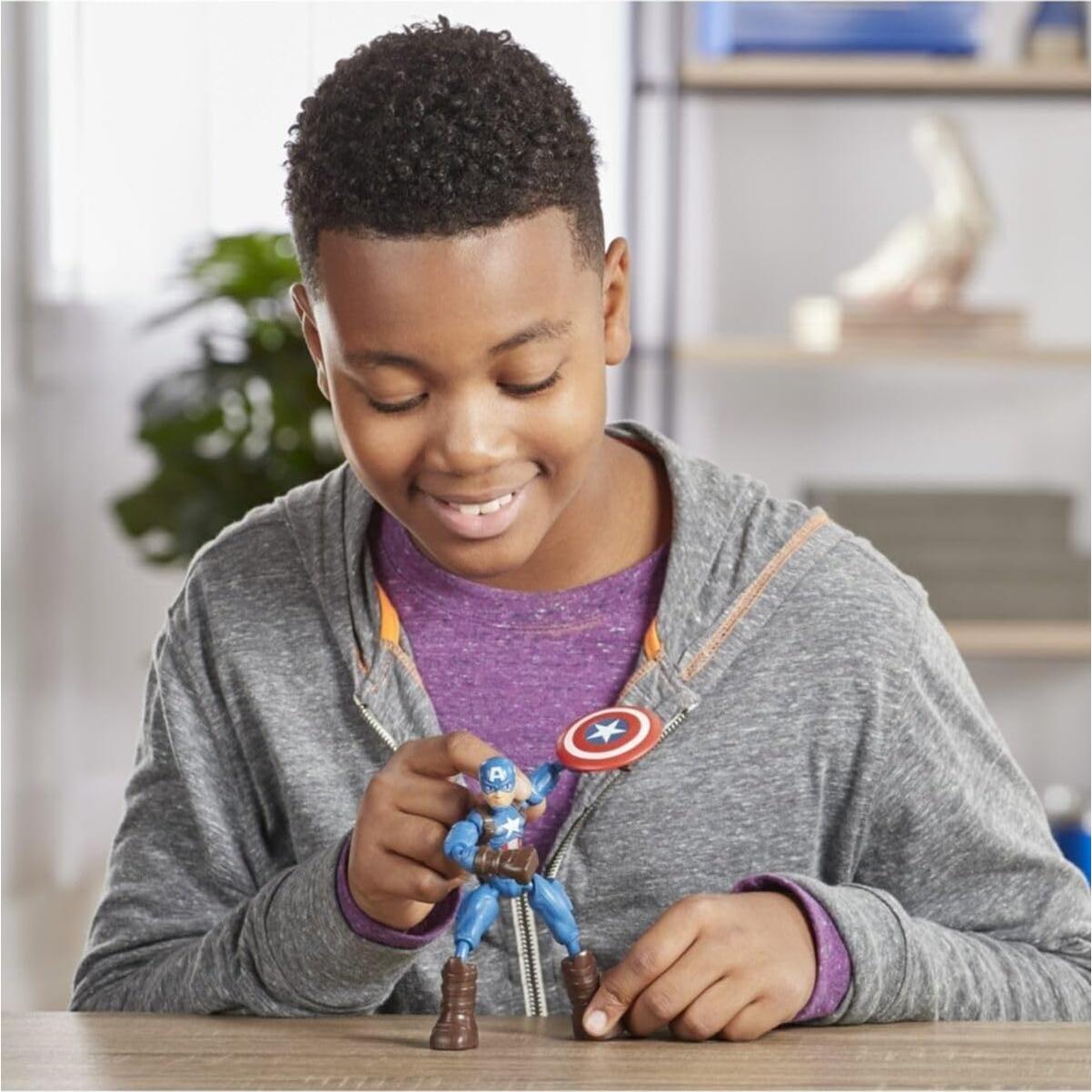 Figura de Acción Capitán América Bend and Flex Hasbro 15 cm