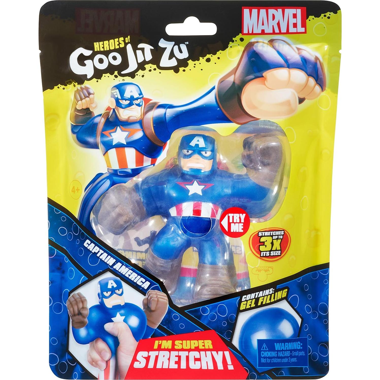 Figuras de acción Goo Jit Zu Marvel Capitán América 14.5 cm