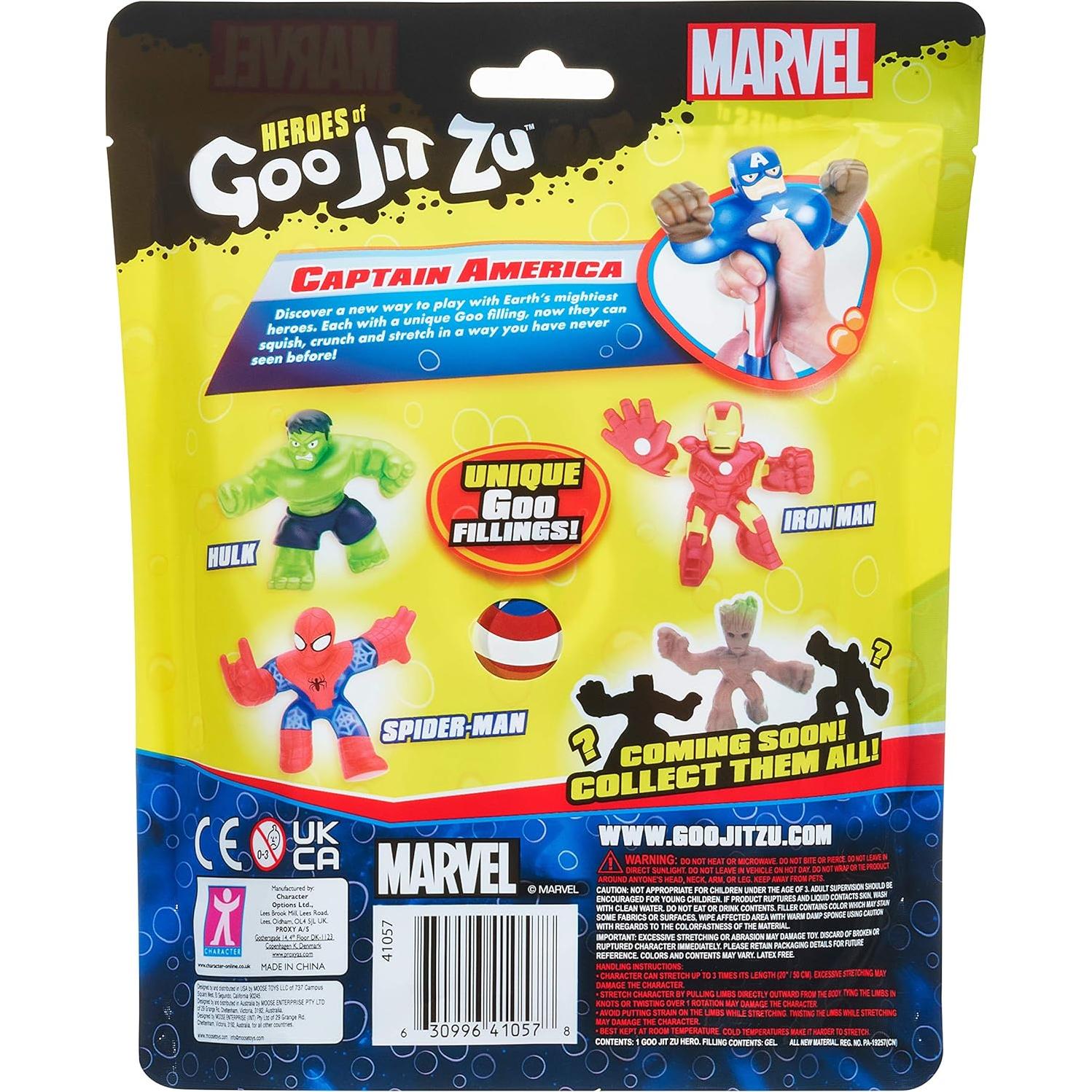 Figuras de acción Goo Jit Zu Marvel Capitán América 14.5 cm