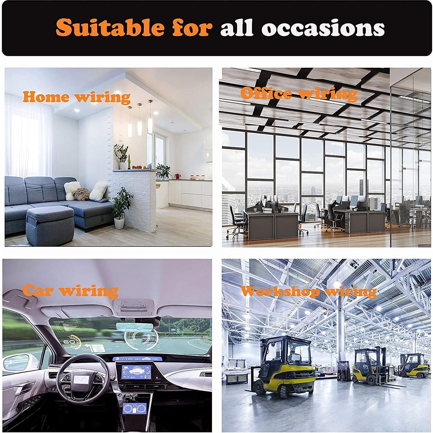 50 Clips de Cable Adhesivos WIIBROOK para Organización - Negro