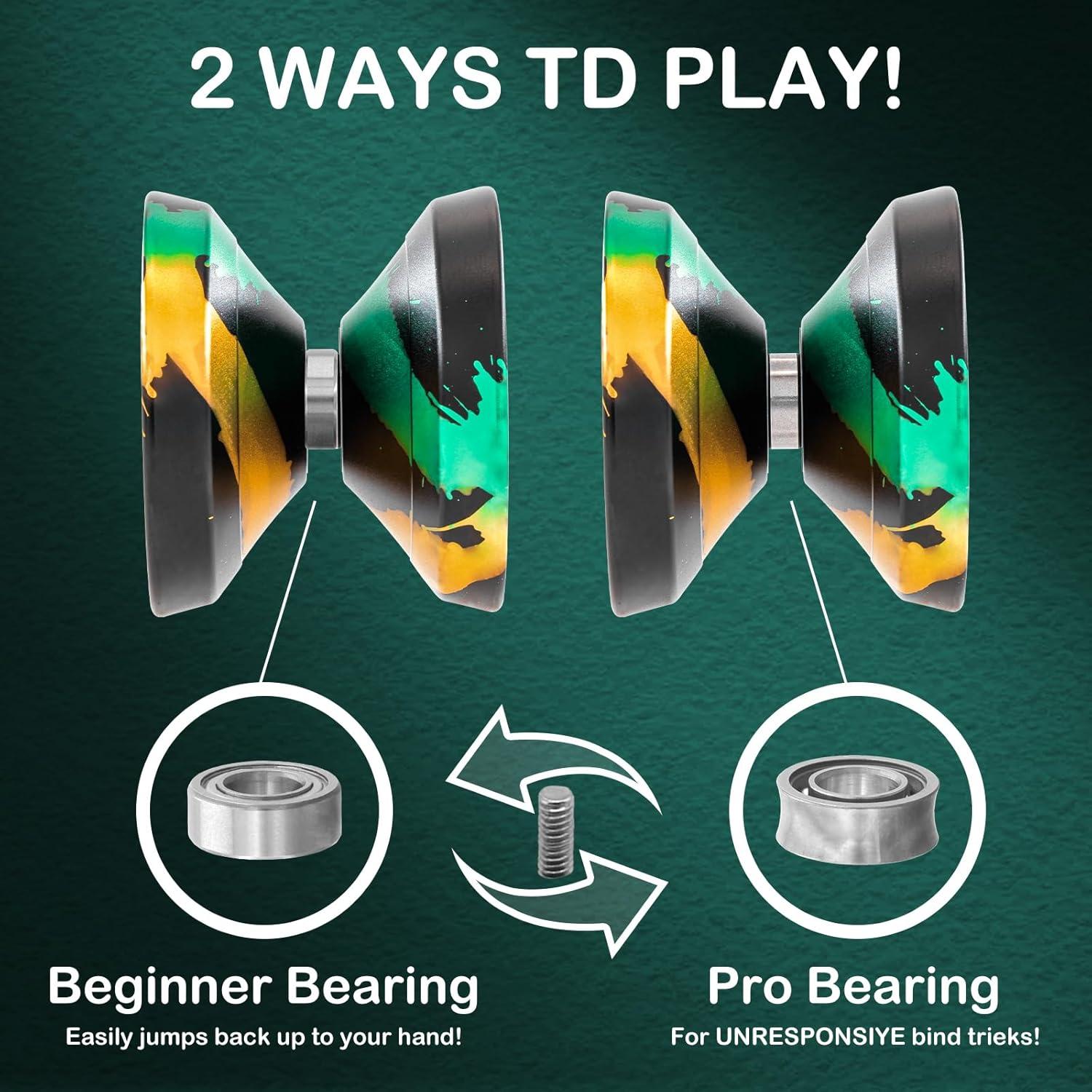 Yoyo WATIEOBOO Profesional de Metal 9cm para Niños y Adultos