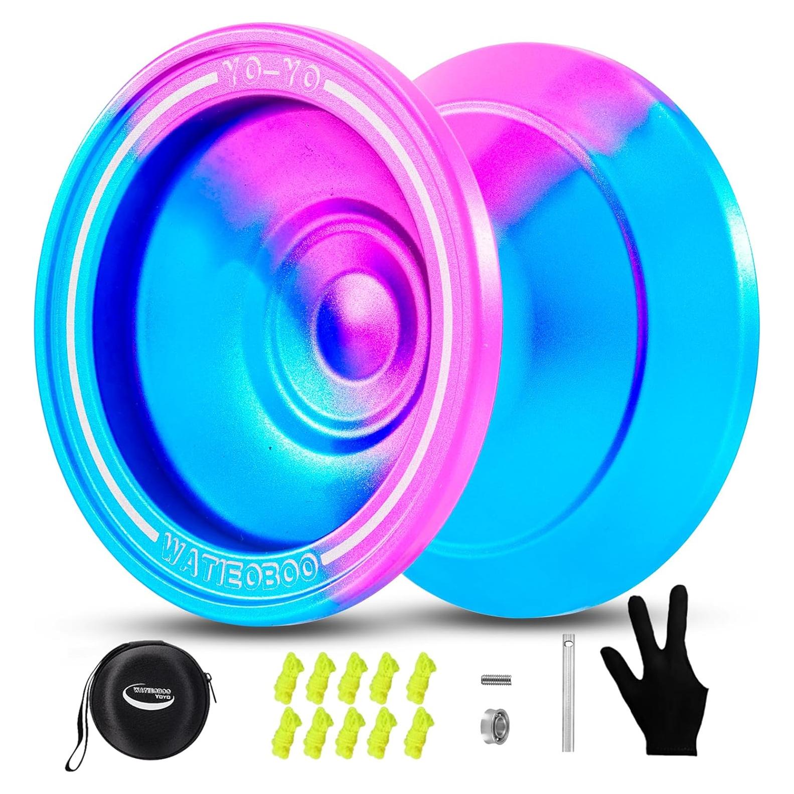 Yoyo WATIEOBOO M18 Profesional Doble Función Azul Rosa