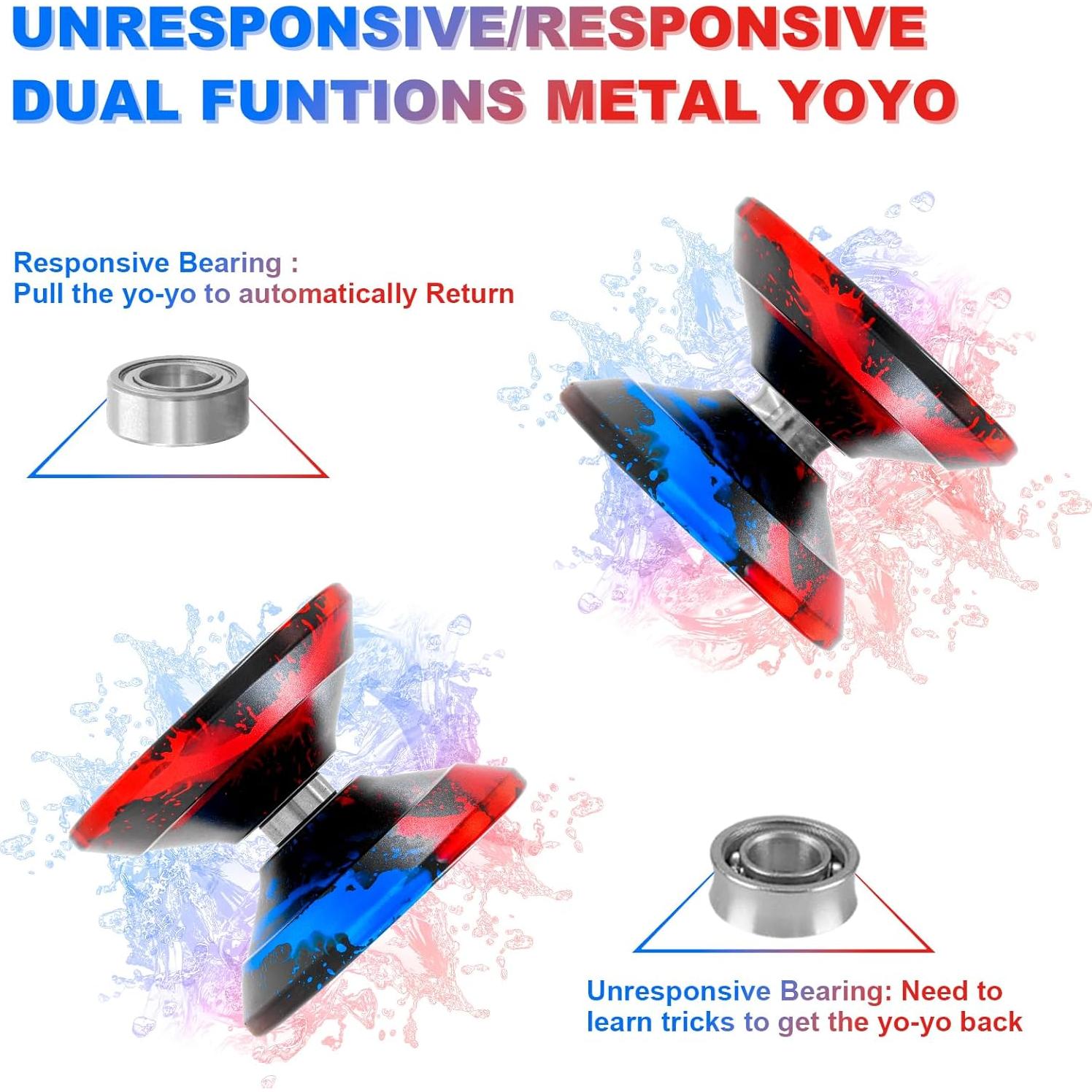 Yoyo WATIEOBOO M18 Profesional de Metal para Trucos