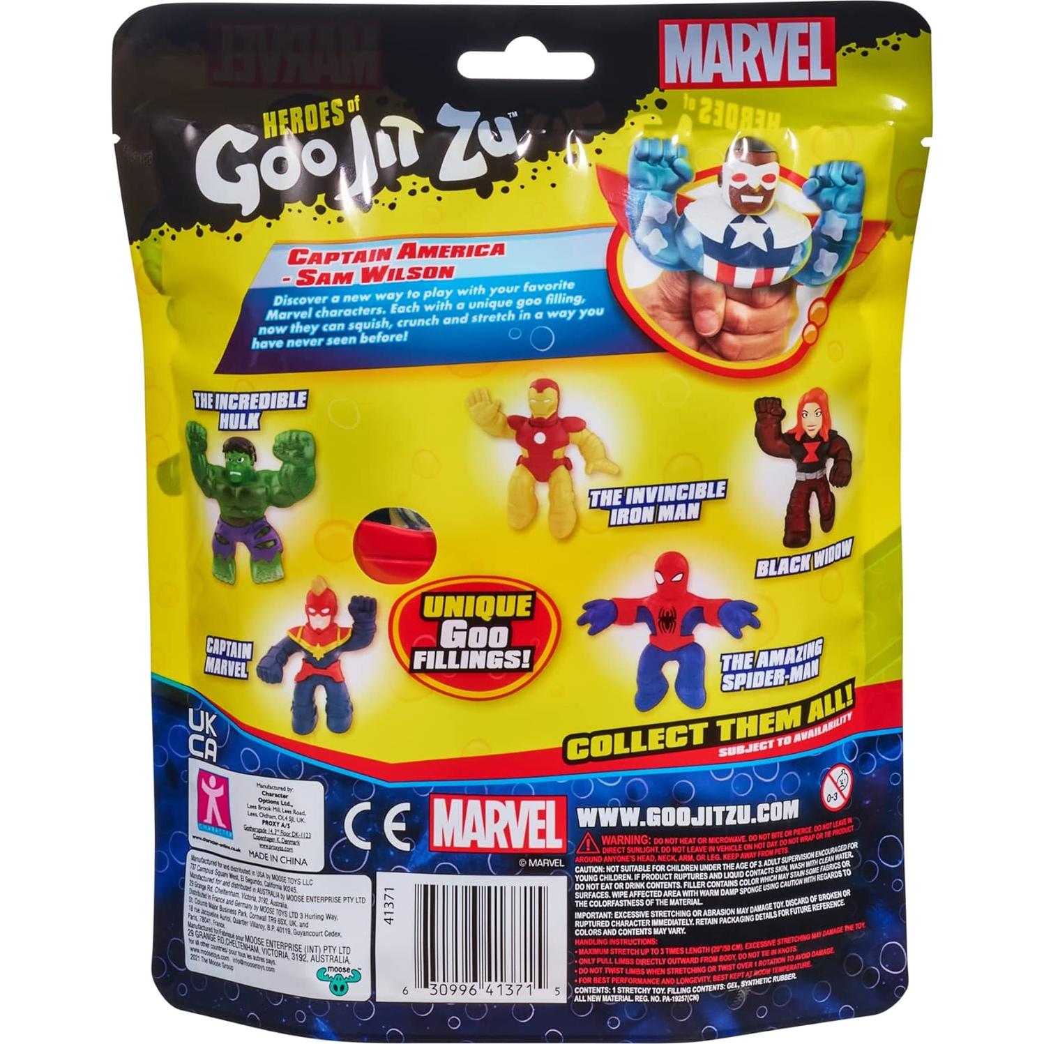 Héroe Goo Jit Zu Capitán América Sam Wilson 11.43 cm