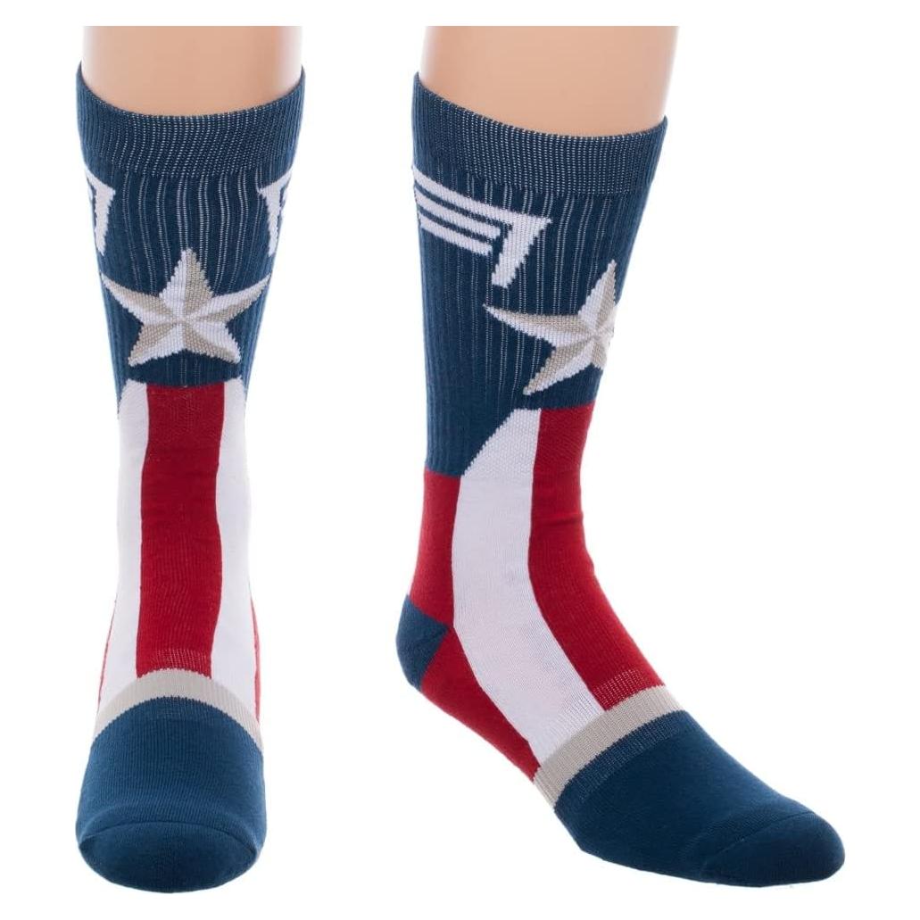 Calcetines Capitán América Bioworld para Niños - Diseño Colorido