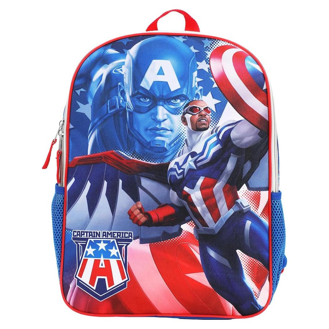 Mochila Juvenil Cosplay Capitán América Marvel 40.6x30.5cm