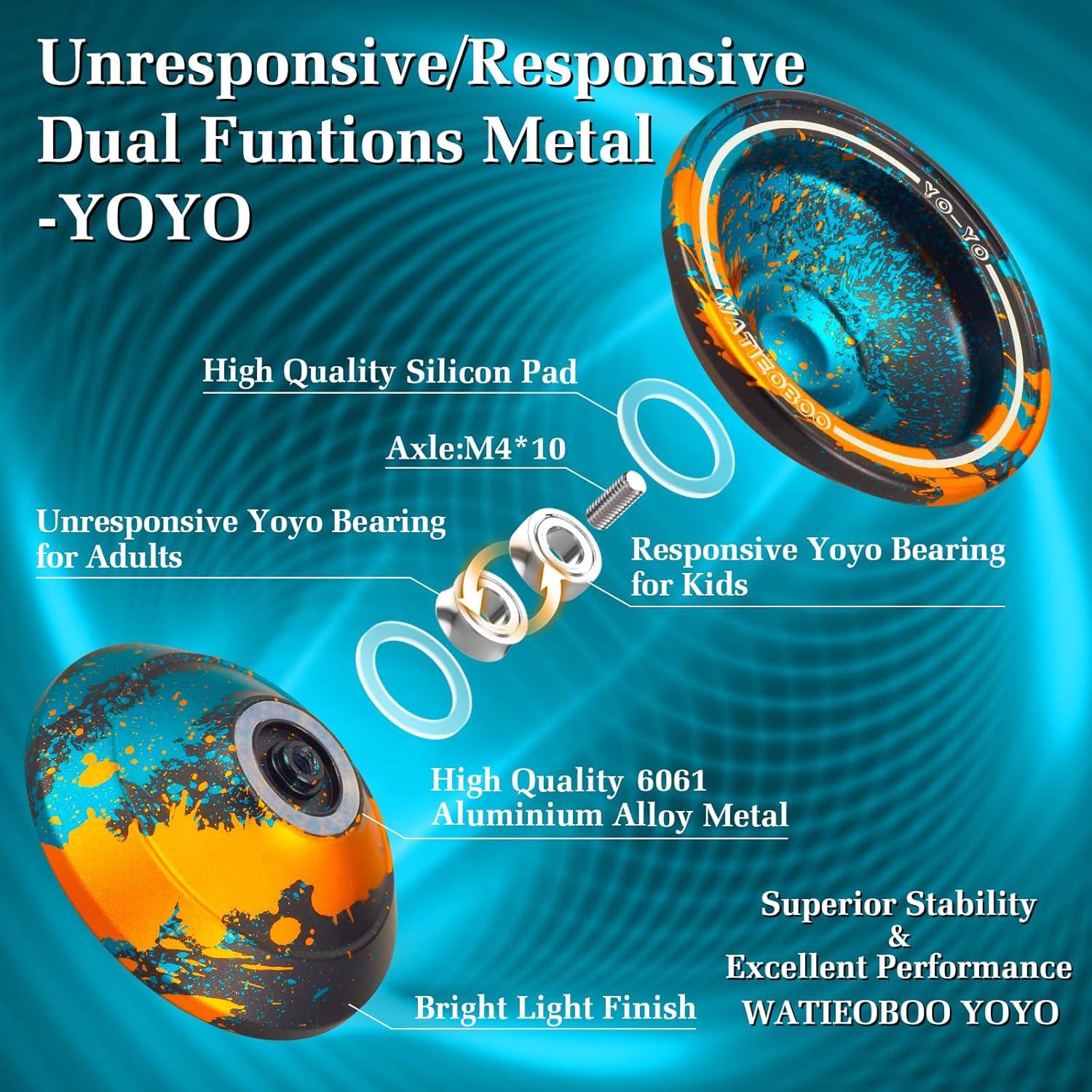 Yoyo WATIEOBOO M18 Profesional y Responsivo - Metal 5.99cm